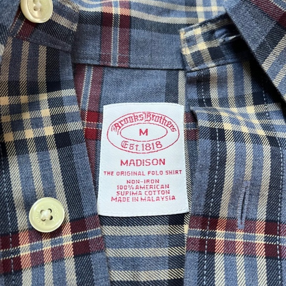 LOT OF 3 Brooks Brothers Madison + Regent Casual Button Down Shirt Medium M - Picture 7 of 7